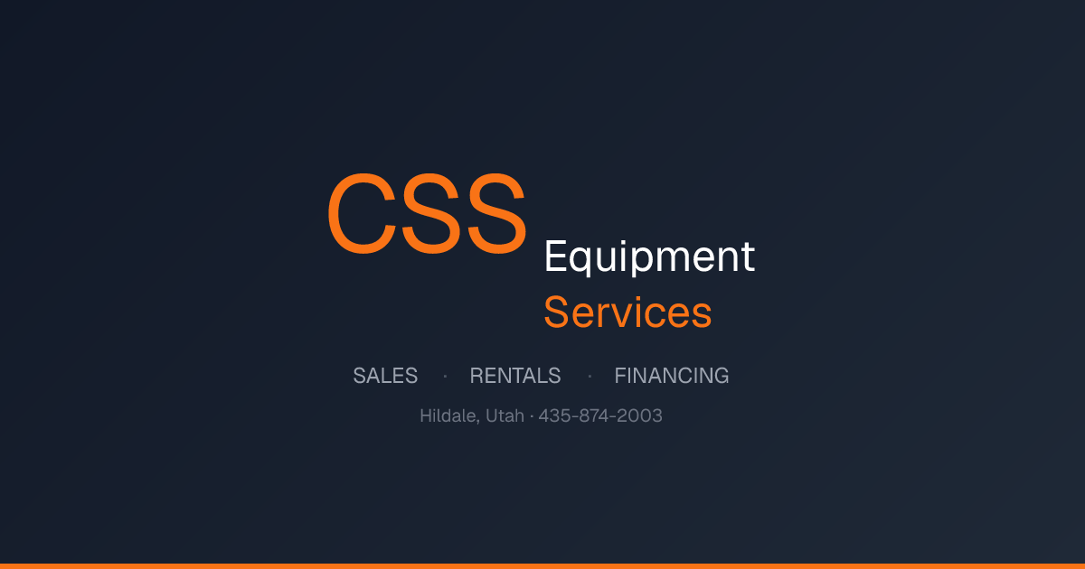 CSS Equipment Services | Heavy Equipment Sales & Rentals